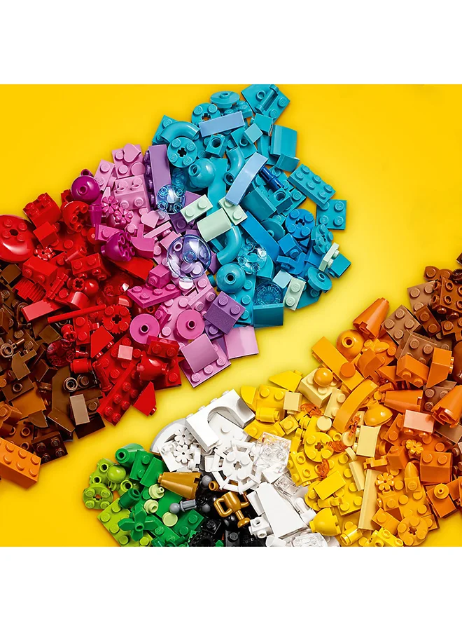 LEGO Classic Creative Party Box 11029 Building Toy Set; Create a Teddy Bear, Clown, Unicorn, Piñata, Rainbow, Cake, Popcorn, Balloons and More; Fun for All the Family to Share Together; For Ages 5+ (900 Pieces)
