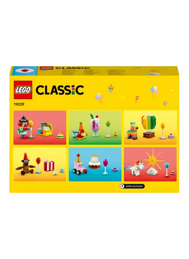 LEGO Classic Creative Party Box 11029 Building Toy Set; Create a Teddy Bear, Clown, Unicorn, Piñata, Rainbow, Cake, Popcorn, Balloons and More; Fun for All the Family to Share Together; For Ages 5+ (900 Pieces)