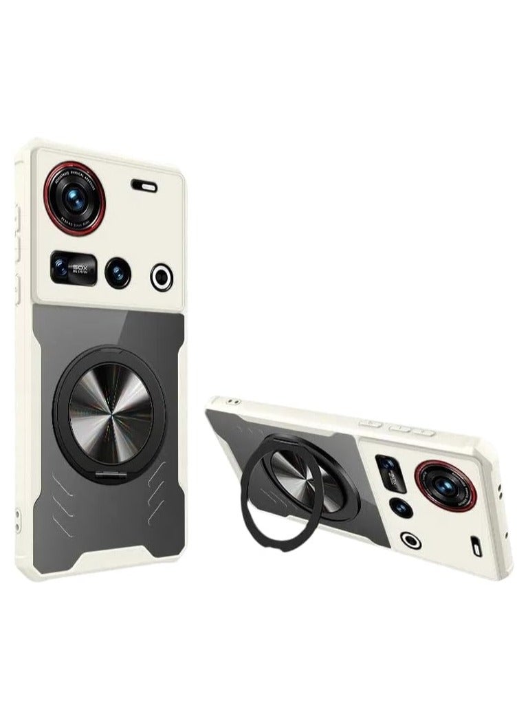 general Case for ZTE Nubia Z70 Ultra, Magnetic Cooling Case with 360° Rotatable Ring Stand, Cooling Case for Nubia Z70 Ultra