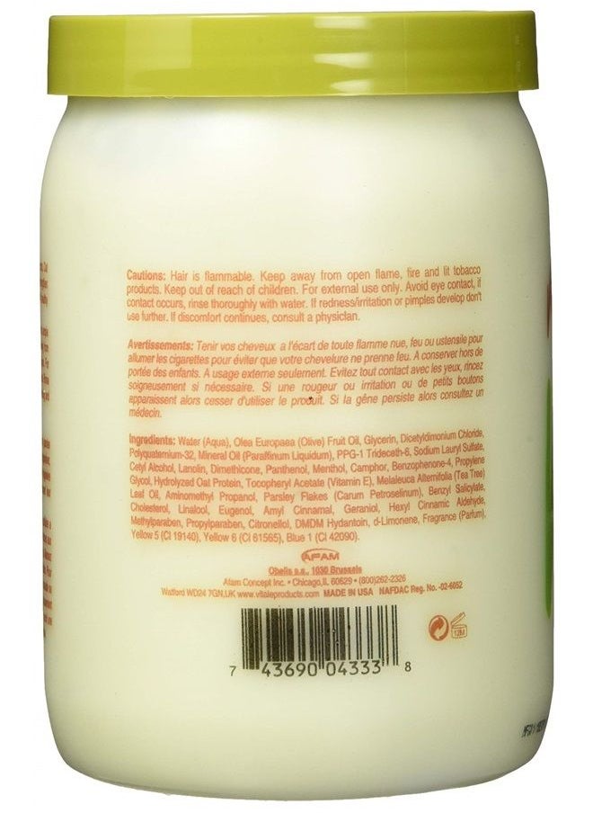 VITALE Vitale Olive Oil Hair Mayonnaise 30oz with Oat & Egg Protein and Vitamins - Good on Color & Thermal Treated Hair - for Dry & Damaged Scalp Men, Women & Kids -Moisturize and Condition  - Image 2