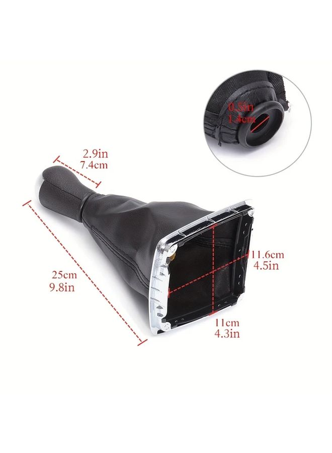 For Ford Focus MK2 2005 2006 2007 2008 5 Speed Car Shift Knob Electroplating Handle Black PU Leather Cover - Image 2