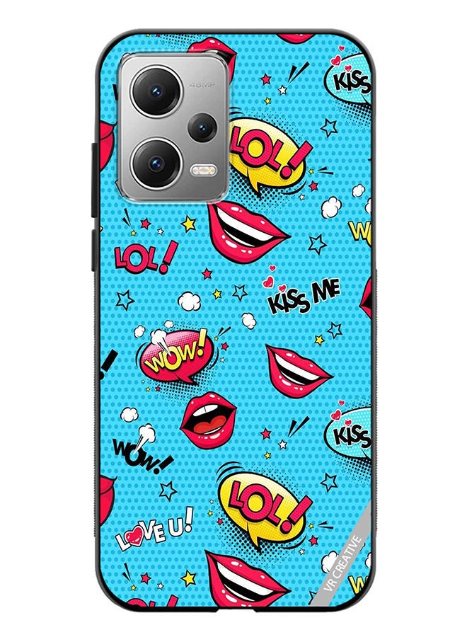 VR CREATIVE Protective Case Cover For Xiaomi Redmi Note 12 Pop Art Design Multicolour - Image 1