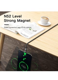 ESSAGER Magnetic Charging Cable 4 Pack (6.6FT), Magnetic Chager 540° Rotation, LED Indicator, Universal Compatibility, USB C Type-C Micro iphone 3 in 1 Charger Cable (Black)  - Image 4