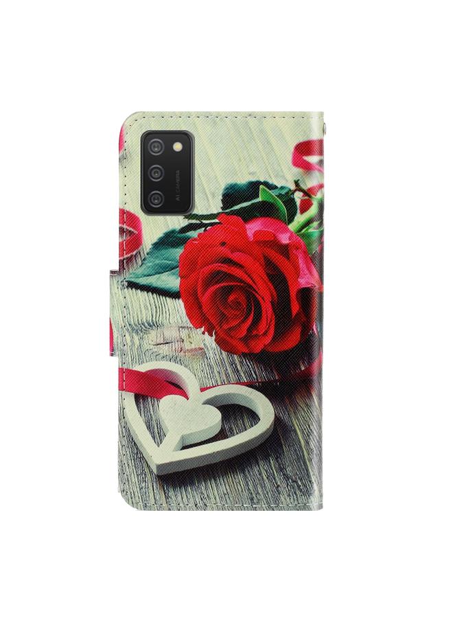 S-TOP Case For Samsung Galaxy A03s 164mm Version 3D Colored Drawing Horizontal Flip Leather Phone Case with Holder & Card Slots & Wallet - Image 3