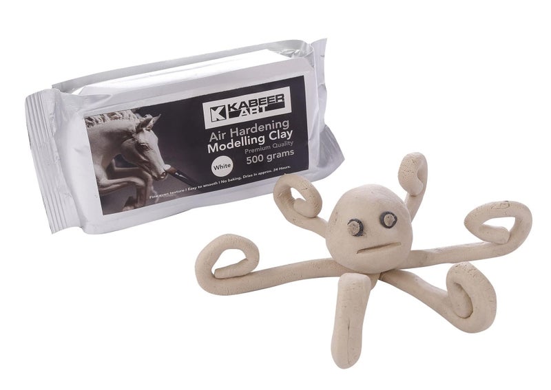 Kabeer Art Modelling Clay Air Hardening White 1 Pack 500 GMS Ideal Choice for Artists or Students. - Image 3