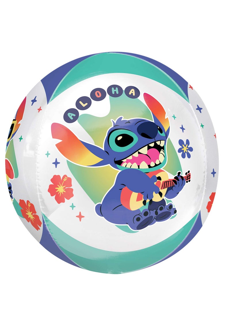 Anagram Disney Lilo & Stitch Orbz Foil Balloon, Helium Balloon for Kids’ Birthdays & Themed Party Decorations
