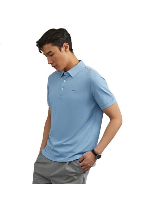 Youngor Men'S T-Shirt Summer Youth Men'S Business Casual Short Sleeve T-Shirt Vspc533066Ica Light Blue 2Xl - Image 1