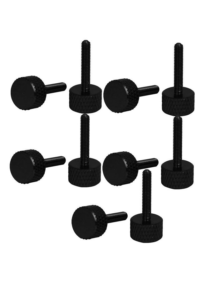 uxcell Computer PC Graphics Card M3x16mm Knurled Head Thumb Screws Black 10pcs - Image 1