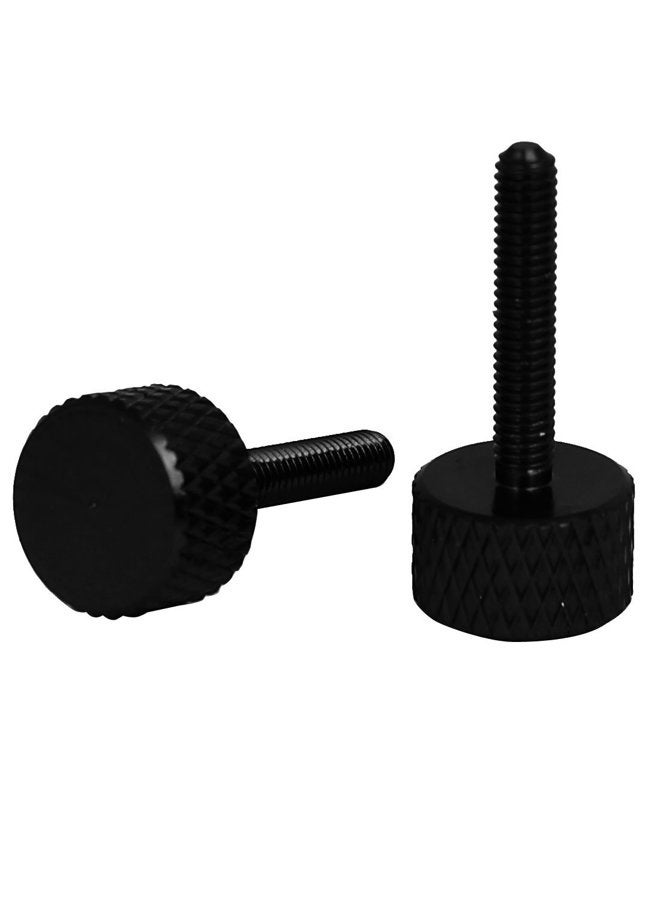 uxcell Computer PC Graphics Card M3x16mm Knurled Head Thumb Screws Black 10pcs - Image 2