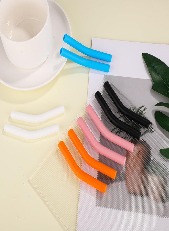PEUTIER 10pcs 8mm Silicone Flex Elbow Caps, for 1/3 Inch Straws, Nozzle Covers Metal Straw Replacement Tips for Stanley Cup Rubber Stainless Steel Straws - Image 3
