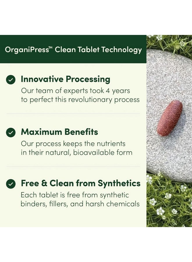 EarthFirst عضوي متعدد الفيتامينات للرجال مرة واحدة يوميًا، 19 فيتامين من الأعشاب والأطعمة الخارقة، 30 حبة - Image 4