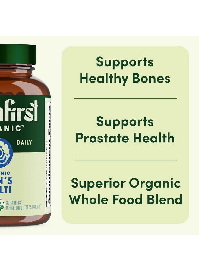 EarthFirst عضوي متعدد الفيتامينات للرجال مرة واحدة يوميًا، 19 فيتامين من الأعشاب والأطعمة الخارقة، 30 حبة - Image 3