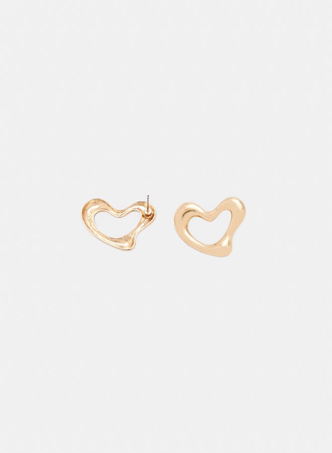 FOREVER 21 Cutout Heart Drop Earrings  - Image 3