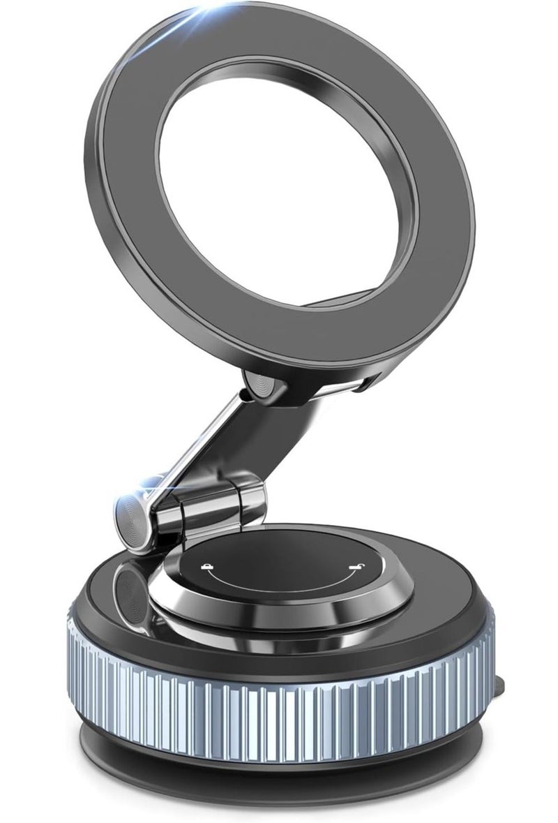 Jomo Store Magnetic Car Phone Holder 360° Rotatable – Strong Vacuum Suction Mobile Mount for Dashboard, Windshield & Desk - Image 2