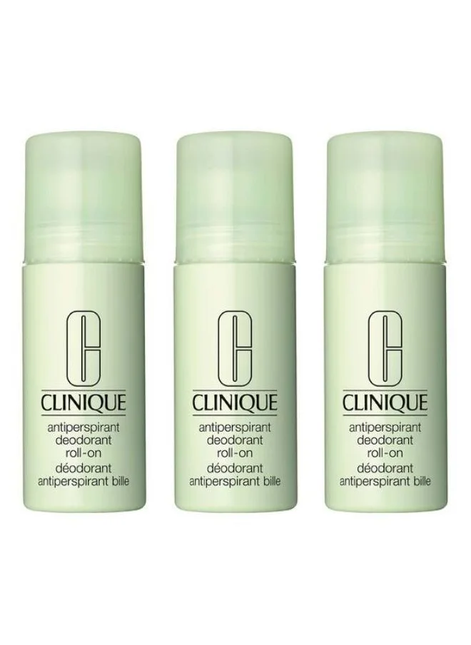 CLINIQUE Antiperspirant Deo Roll On Trio