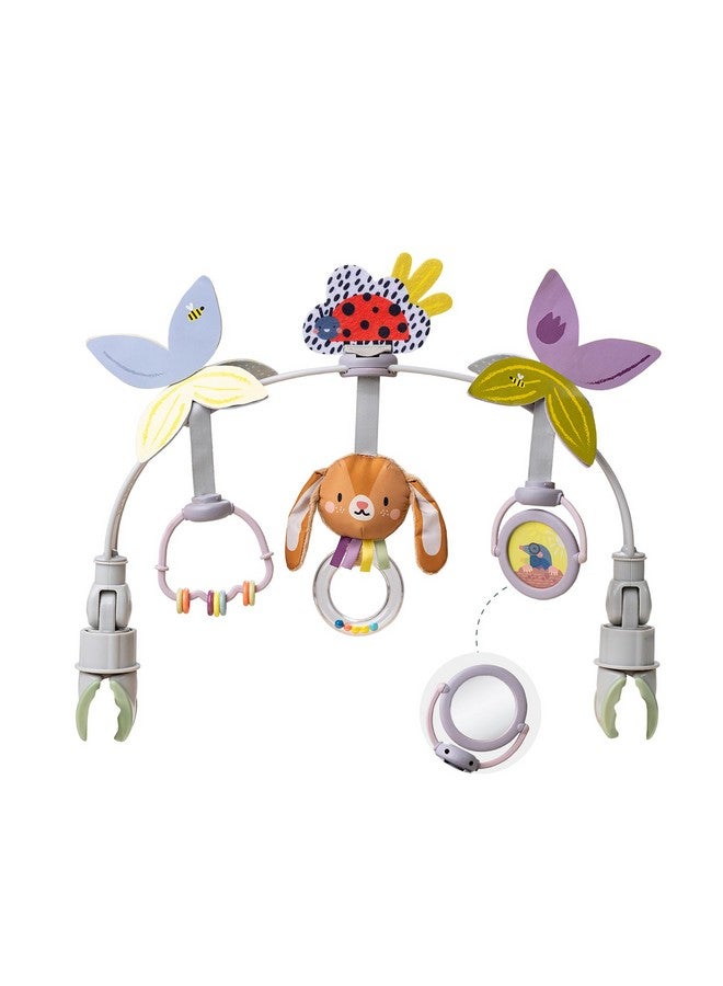 Taf Toys Taf Toys Baby Activity Arch, Stroller and Car Seat Toy Attachment with Rattling Beads Maze and Double-Sided Spinning Mirror, Ideal for Baby’s Fine Motor Skills Development, 0-12 Months - Image 1