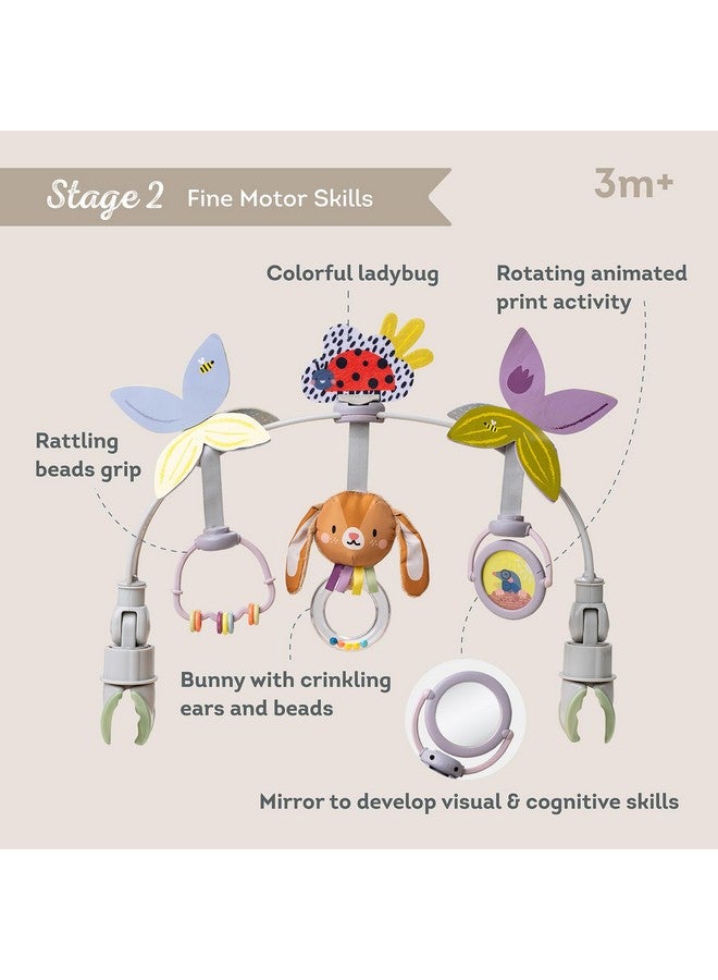 Taf Toys Taf Toys Baby Activity Arch, Stroller and Car Seat Toy Attachment with Rattling Beads Maze and Double-Sided Spinning Mirror, Ideal for Baby’s Fine Motor Skills Development, 0-12 Months - Image 4