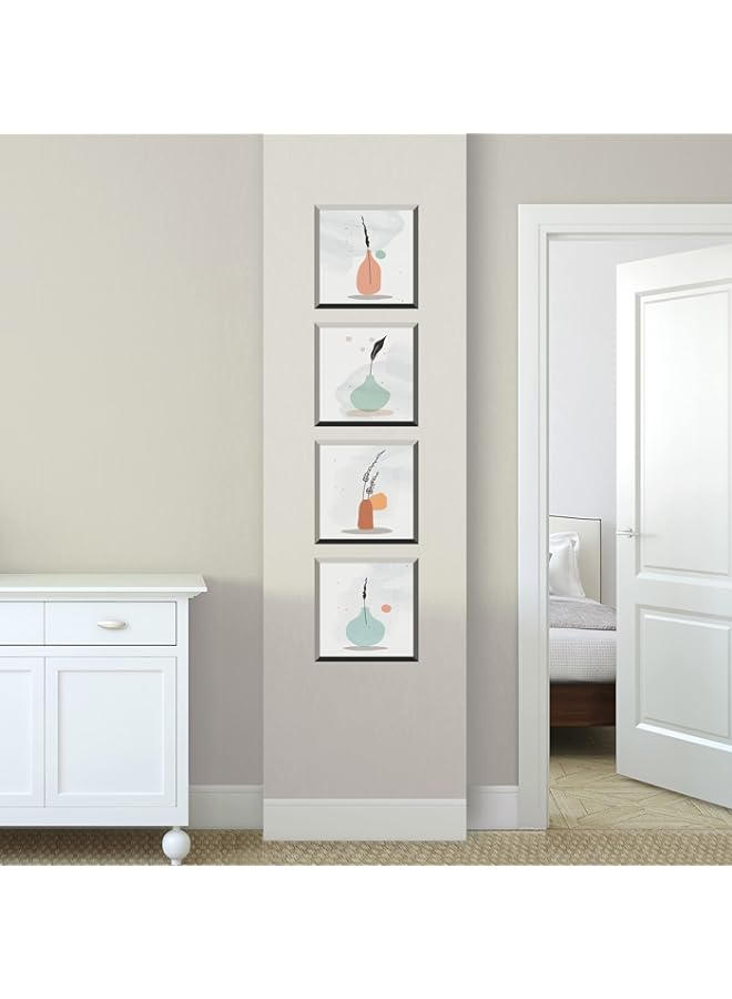 Raxoom 4 PC Pack Art Magic Modern Pictures Peel and Stick 3D Vinyl Removable Wall Sticker Decals DIY Sticky Backsplash Nordic, Modern Vases 4011  - Image 4