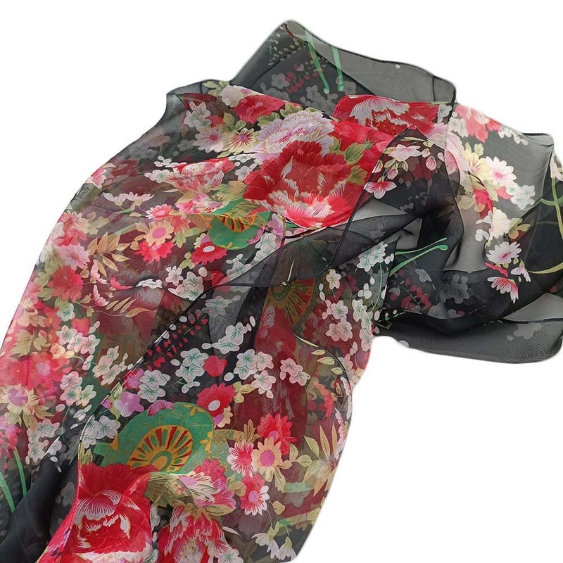 Acotavie Scarfs for Women Lightweight Fashion Scarves Print Floral Pattern Scarf Shawl Wraps (W02) - Image 4