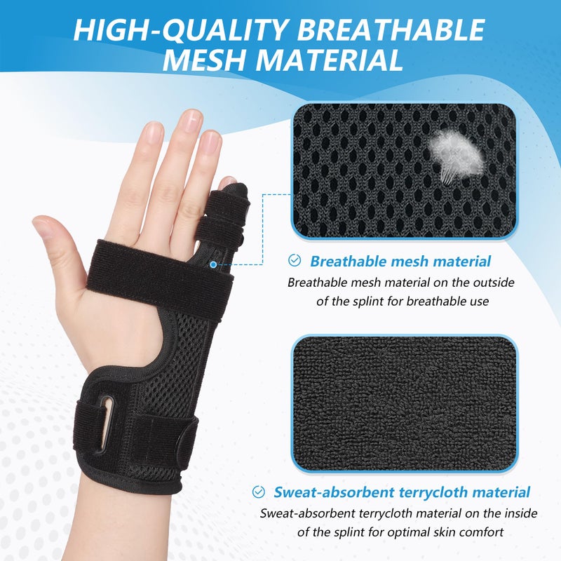 Removable aluminum strip support finger brace trigger tail finger splint tendon sheath little finger support protective splint - Image 4