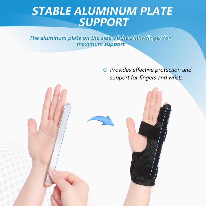 Removable aluminum strip support finger brace trigger tail finger splint tendon sheath little finger support protective splint - Image 3