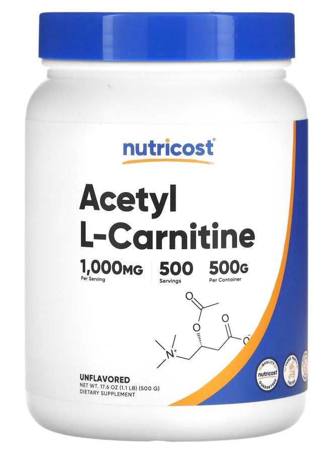 Acetyl L-Carnitine Unflavored 17.6 oz (500 g)