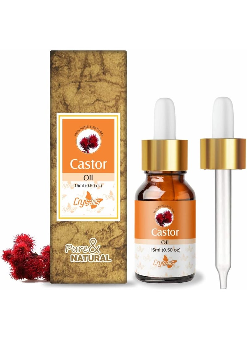 CRYSALIS Crysalis Castor (Ricinus communis) Oil - 0.51 Fl Oz (15ml) 