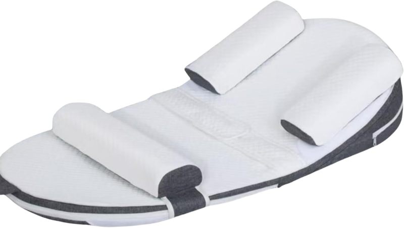Baby Anti-Reflux Pillow: Grey Adjustable Crib Wedge - Portable Baby Wedge Pillow for Newborn Infant Toddler Sleep Aid - Image 2