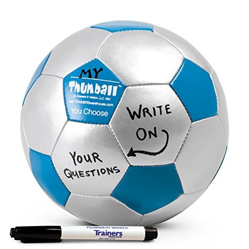 Trainers Warehouse Create-Your-own Thumball 6", Blue, (Includes Marker) | Develop Your Own Ice Breakers - Customize Learning Reinforcement Tools | 30 Blank Panels - Image 1
