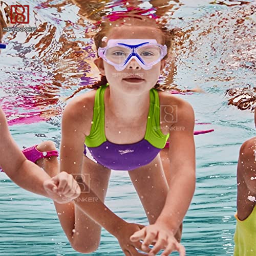 Spanker Swimming Goggles (Icee Cool) Anti-Fog Anti-UV Youth Swim Glasses Leak Proof, Multicolor SSTP - Image 5