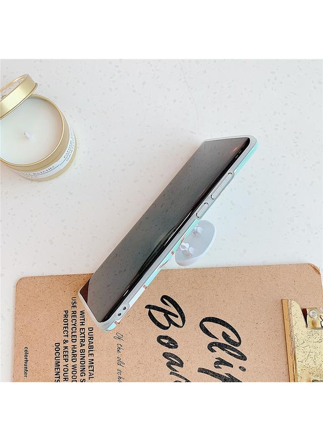 زبون جراب لهاتف Huawei P30 Pro مطلي بنمط هندسي ملون من الرخام والفسيفساء جراب هاتف محمول من مادة TPU مع حامل قابل للطي - Image 4