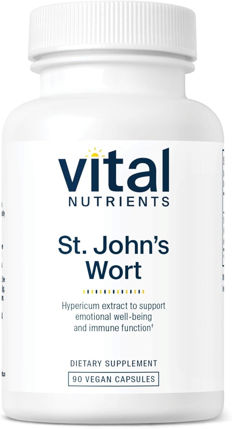 Vital Nutrients St. John's Wort - Hypericum Extract 0.3% - 90 Vegan Capsules - Image 1