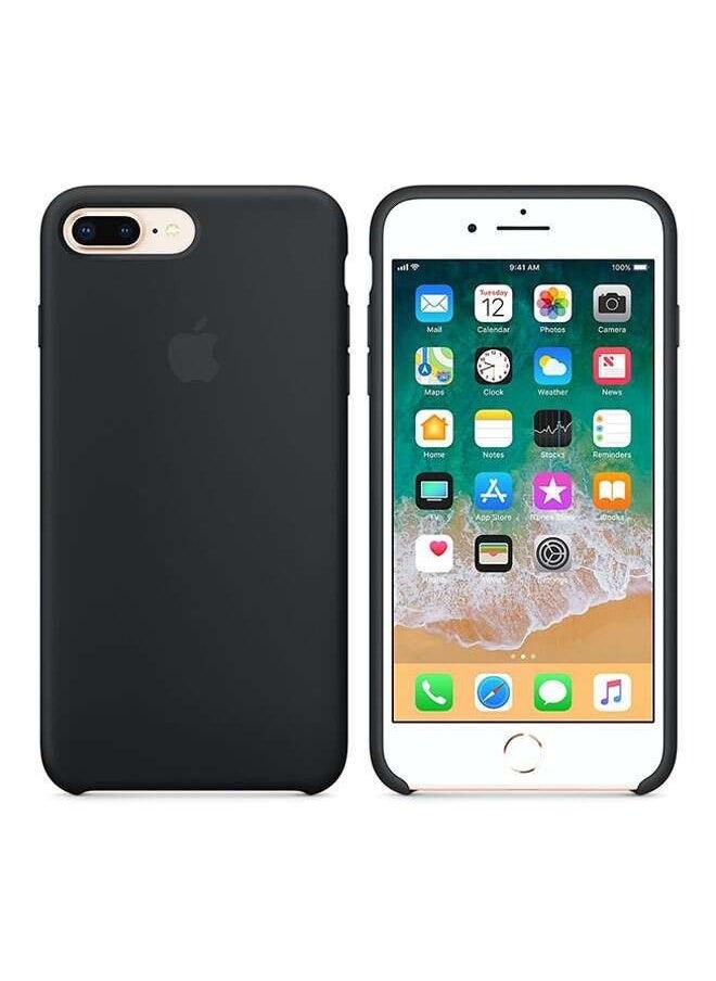 shAyzee Silicone Case Cover For Apple iPhone 8 Plus/7 Plus Black  - Image 1