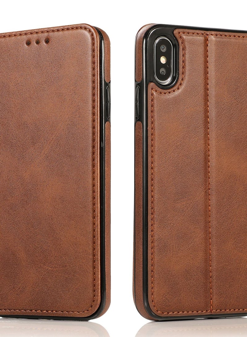 Loquat Suitable For iPhone Flip Type Fall Proof Leather Case - Image 1