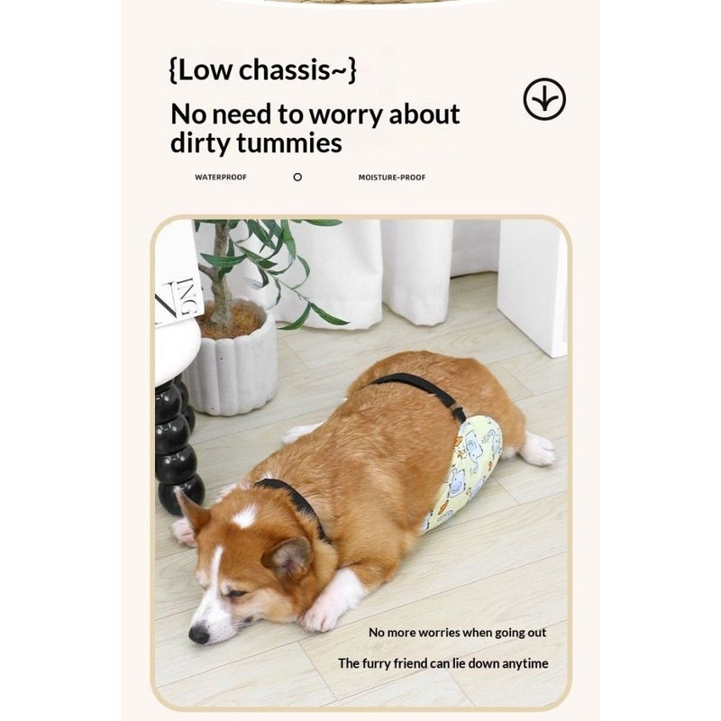 Upgraded Happy Little Elephant Paradise Female Dog Belly Band Waterproof Cold Proof XL - Image 2