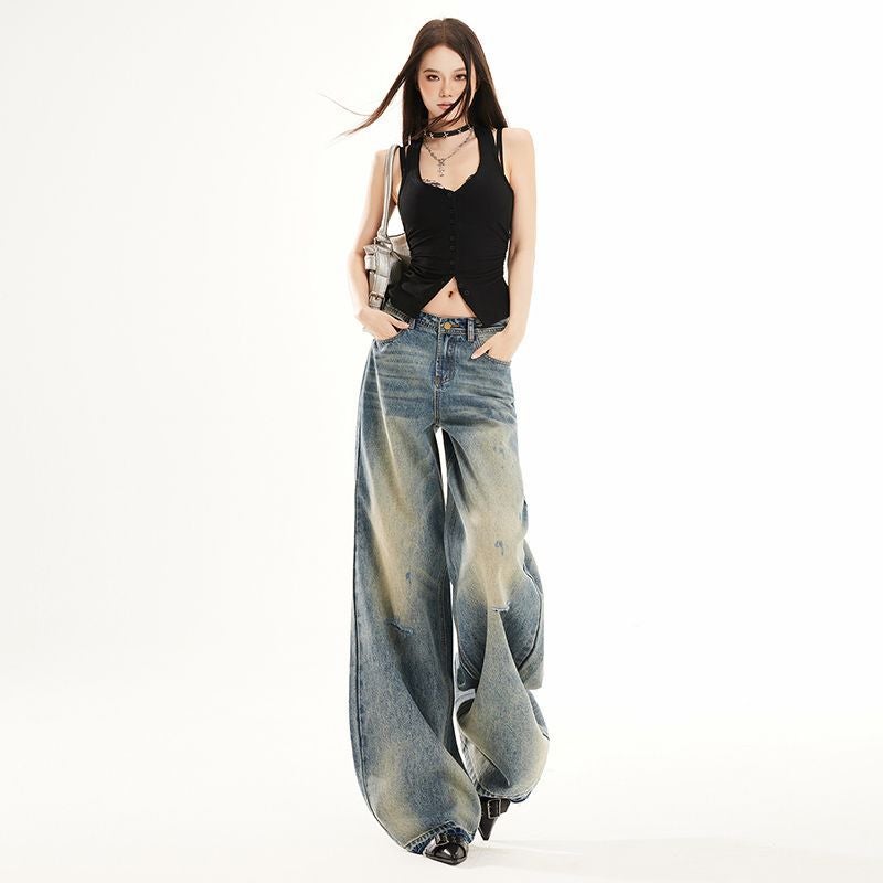 Unisex Casual Daily Denim Jeans - Image 3