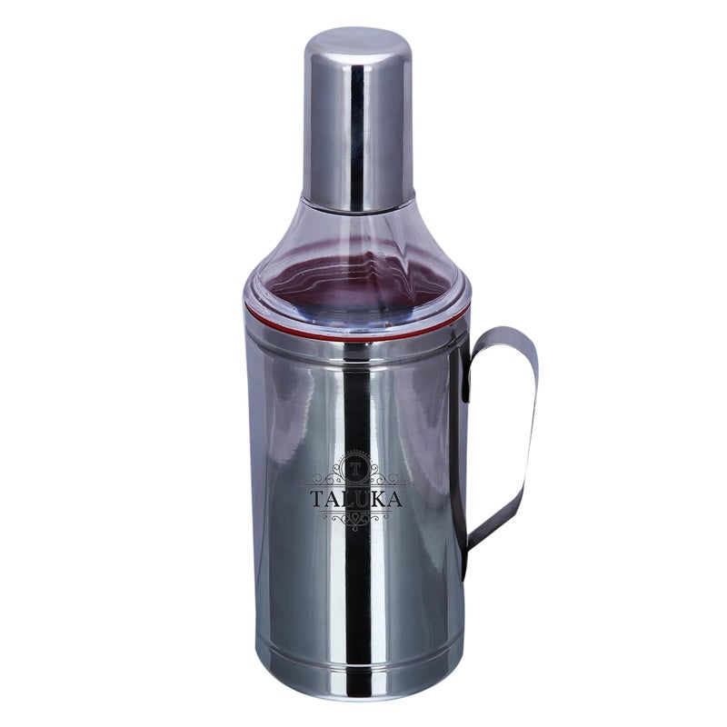 Taluka 11 x 35 Inches Approx Stainless Steel Oil can Oil Pourers Capacity 1000 ML with Handle Ease