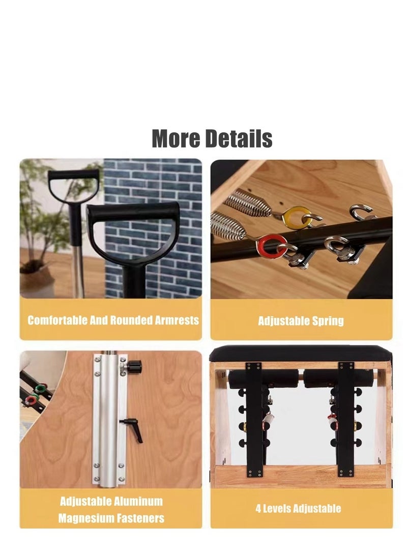 Cool Baby Style Pilates Reformer Pilates Stable Chair Balance Trainer Multifunctional Fitness Equipment  - Image 5