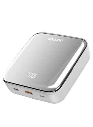 20000 mAh - Built in Cable - Silver