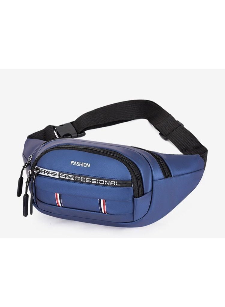 Men’s Waist Bag – 3 Zipper Pockets Utility Belt Bag