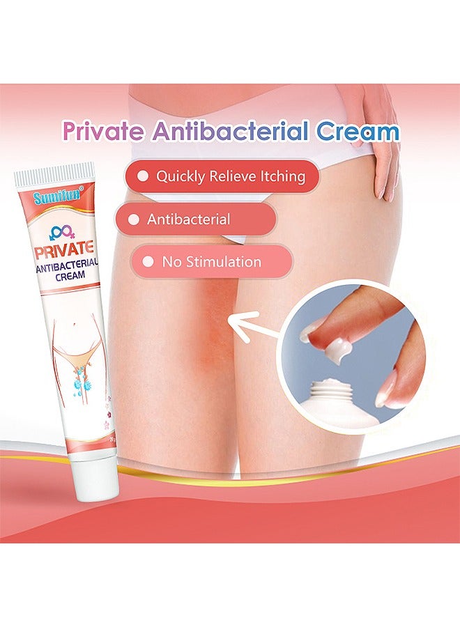 سوميفون كريم مضاد للحكة خاص ، أجزاء خاصة للإناث مرهم كريم مضاد للحكة لإزالة الحكة رائحة غريبة التهاب الجلد ، كريم علاج الحكة الأنثوية للرعاية الصحية - Image 2