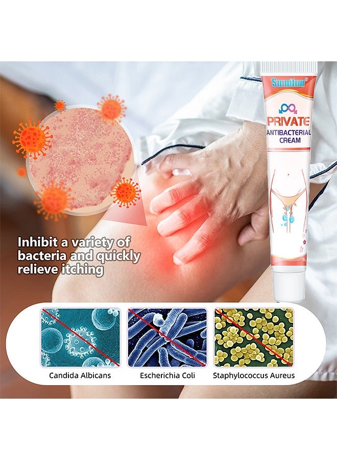 سوميفون كريم مضاد للحكة خاص ، أجزاء خاصة للإناث مرهم كريم مضاد للحكة لإزالة الحكة رائحة غريبة التهاب الجلد ، كريم علاج الحكة الأنثوية للرعاية الصحية - Image 3