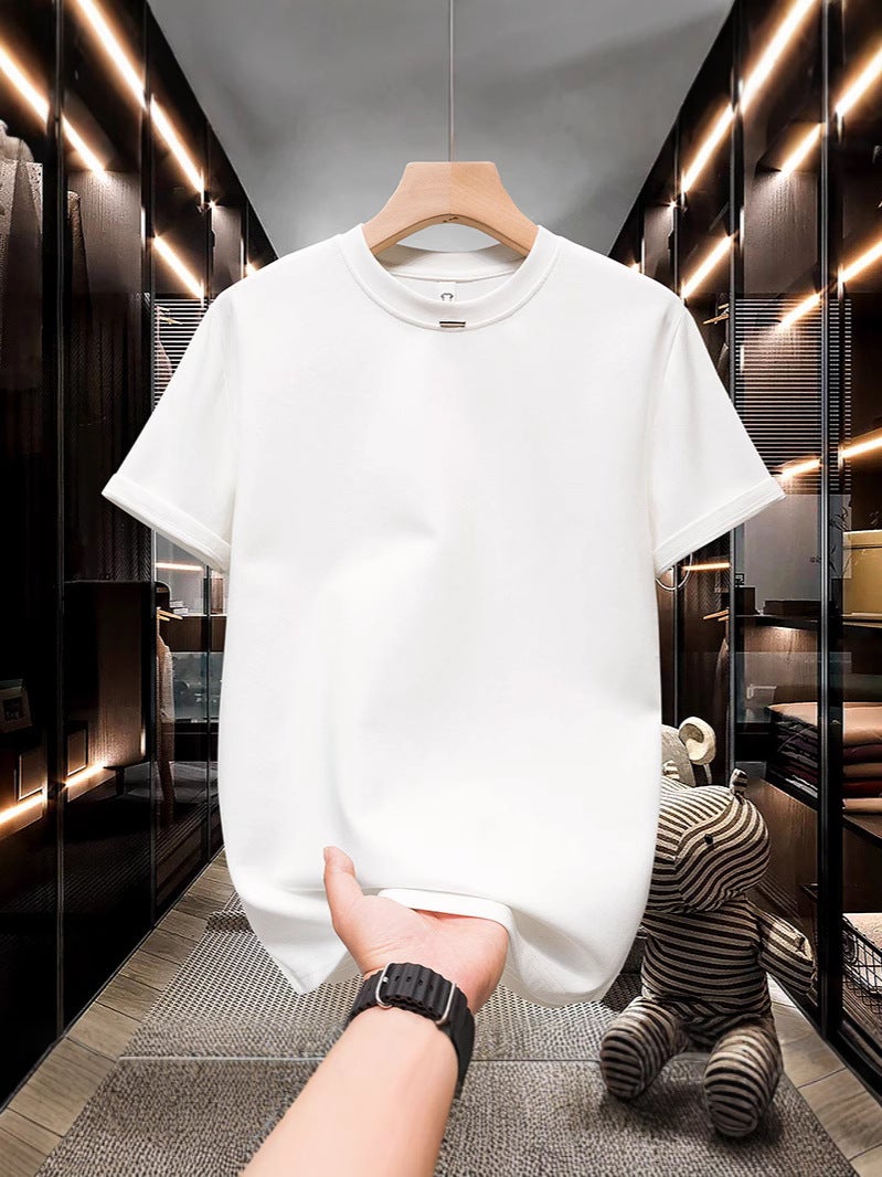 Short-Sleeved Boys Summer T-Shirt New American Summer Trendy Brand Half-Sleeved Loose Heavyweight Casual Tops Sports T-Shirt - Image 4