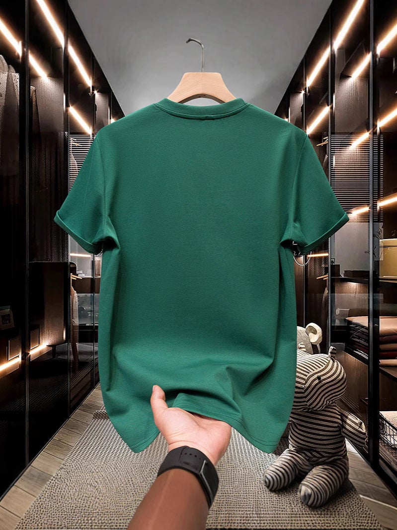 Short-Sleeved Boys Summer T-Shirt New American Summer Trendy Brand Half-Sleeved Loose Heavyweight Casual Tops Sports T-Shirt - Image 3