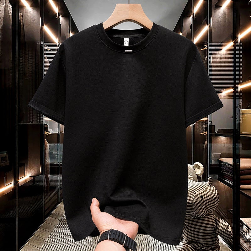 Short-Sleeved Boys Summer T-Shirt New American Summer Trendy Brand Half-Sleeved Loose Heavyweight Casual Tops Sports T-Shirt - Image 1