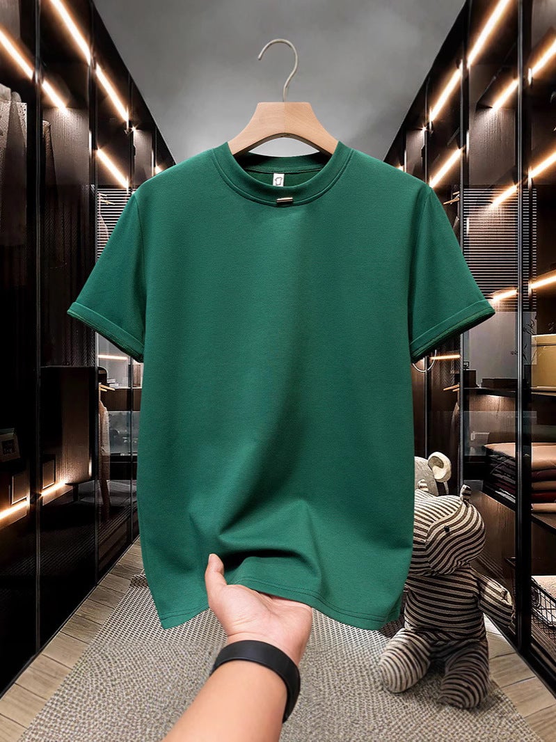 Short-Sleeved Boys Summer T-Shirt New American Summer Trendy Brand Half-Sleeved Loose Heavyweight Casual Tops Sports T-Shirt - Image 2
