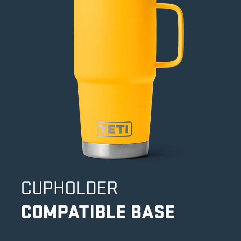 YETI Stainless Steel Rambler Travel Drinking_Cup, Vacuum Insulated with Stronghold Lid, 20 Ounces, Alpine Yellow - Image 2
