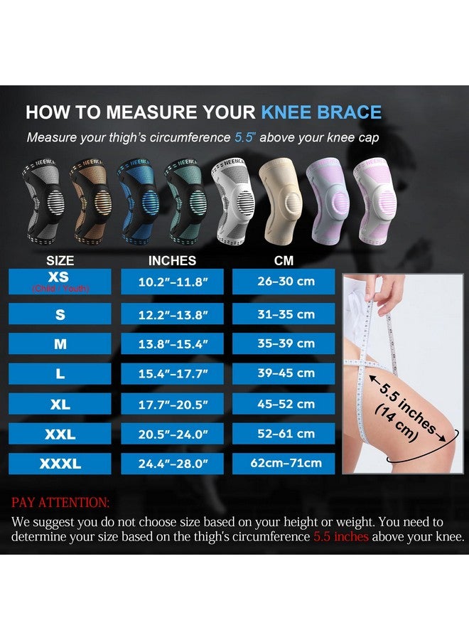 NEENCA Knee Brace for Women & Men, Medical Knee Support with Patella Pad & Side Stabilizers, Knee Compression Sleeve for Knee Pain, Meniscus Tear, ACL, Joint Pain, Runner, Workout - FSA/HSA Eligible - Image 2