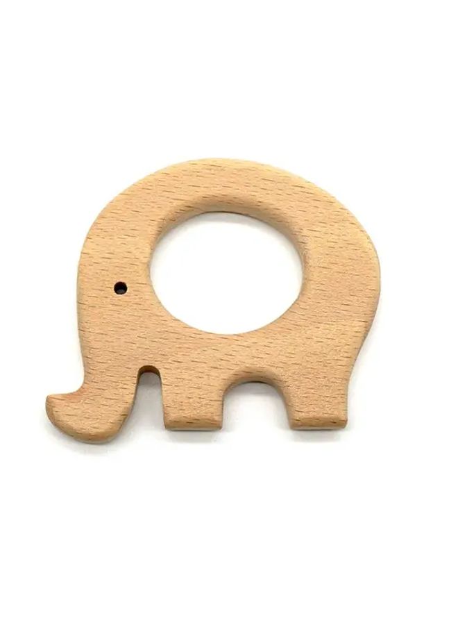 3pcs Elephant Wooden Beads Perforated Decorative Items for Keychains Gifts - Image 3