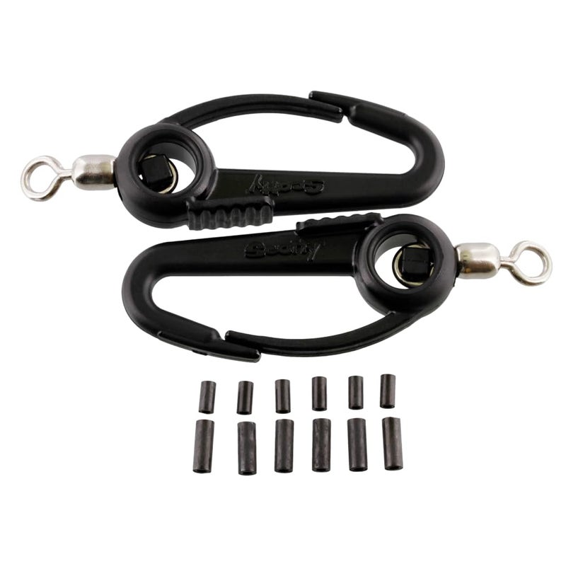 Scotty #1009 Two Lead Weight Swivel Hooks and 6 Wire Joining Connectors - Image 2